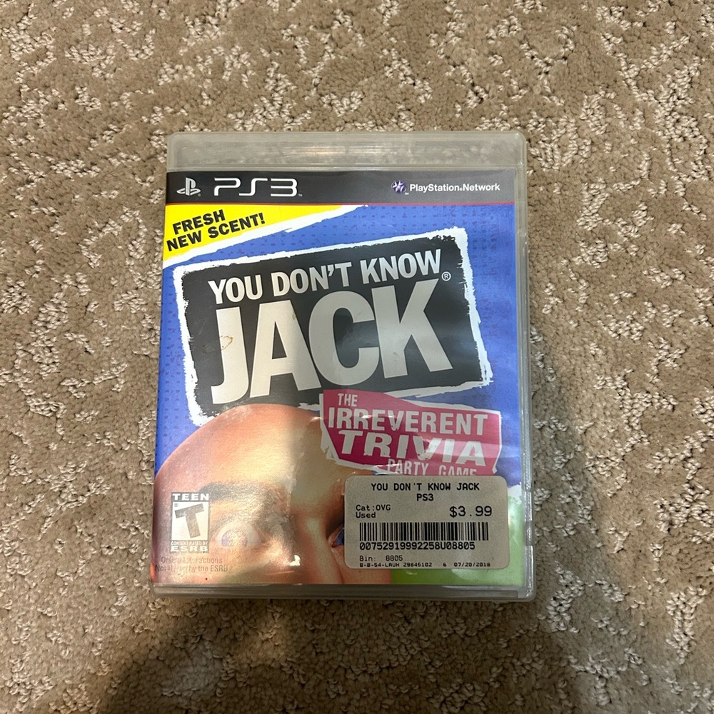 You Don't Know Jack (Sony PlayStation 3, 2011) CIB PS3